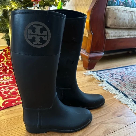 Tory Burch Black Tall Boots - Picture 2 of 5